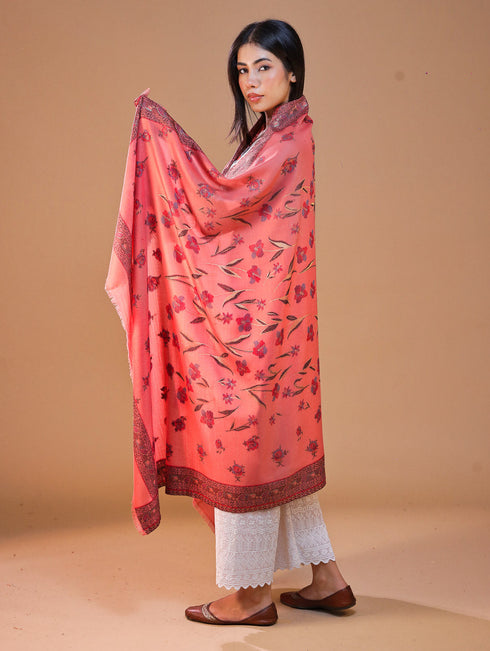 Women's Kani Floral Wool Shawl
